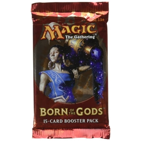 Magic: the Gathering Born of the Gods - Paquet de Recharge - 15 Cartes par Paquet, Réveillez le Mythe avec 165 Cartes à Bordure Noire, Incluant des Versions Premium.