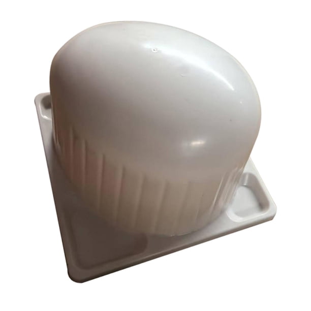 Soporte para pelucas, soporte de almacenamiento, forma de cúpula, estante de exhibición de mesa independiente, peluca mojada beige