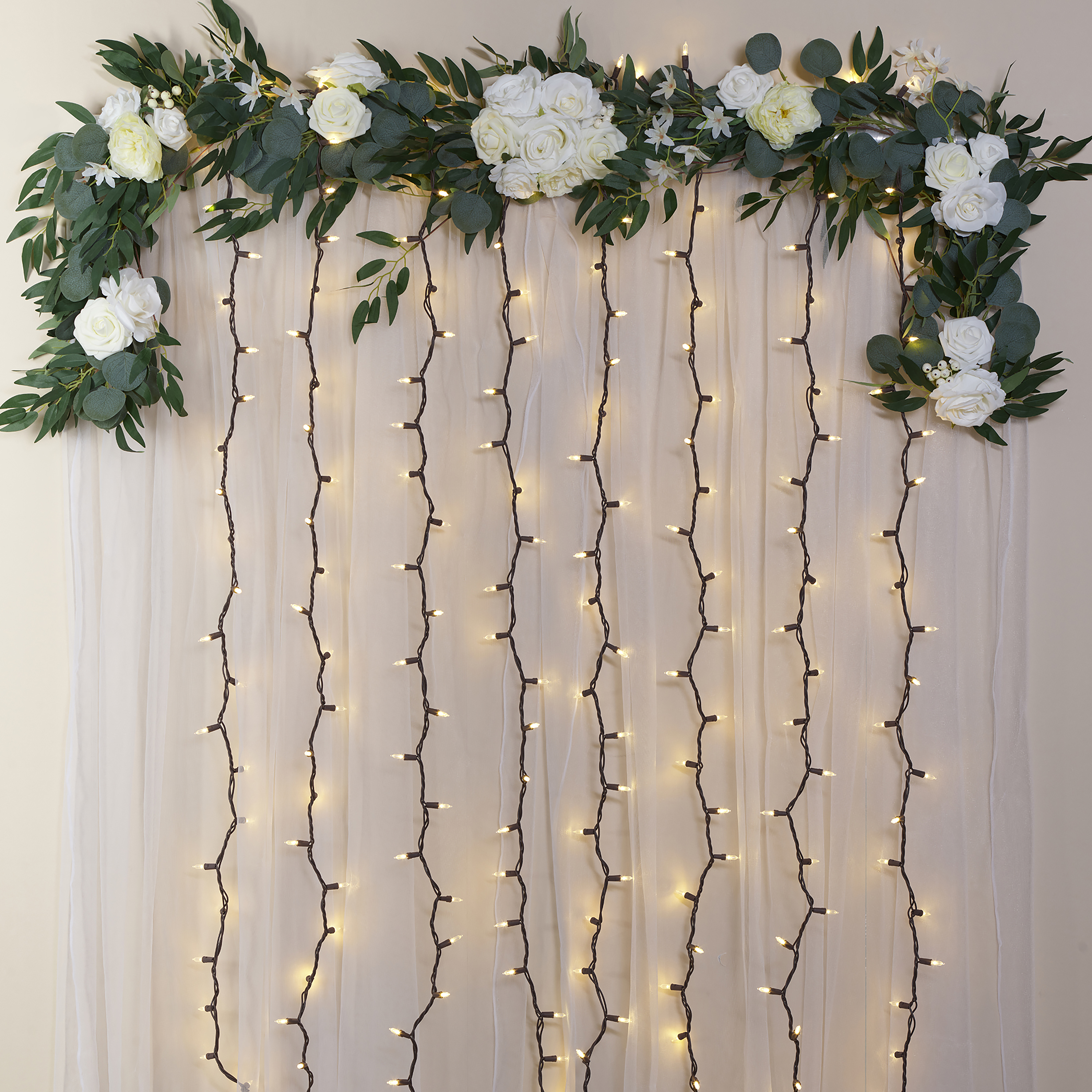 Mainstays 100-Count LED Outdoor String Lights, Warm photo 6