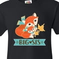 thumbnail image 4 of Inktastic Big Sis Woodland Fox Sister Youth T-Shirt, 4 of 5