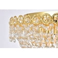 thumbnail image 4 of Century 6 light Gold Flush Mount Clear Royal Cut Crystal, 4 of 9