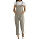 thumbnail image 2 of Mono de pantalones casuales con tirantes literarios de talla grande de color sólido a la moda para mujer Pompotops  qyievc1126, 2 of 5