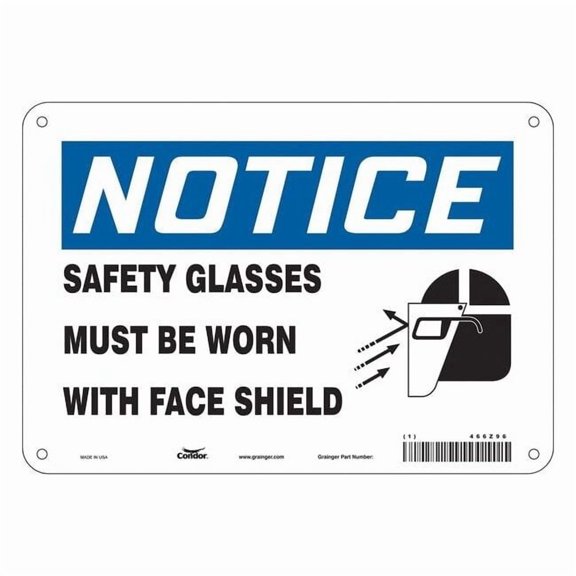 Condor Safety Sign,7 inx10 in,Polyethylene 466Z96