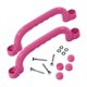 thumbnail image 1 of 2 piezas de accesorios para patio de juegos, barras de agarre para casa de juegos, accesorios para columpios Rosa, 1 of 9