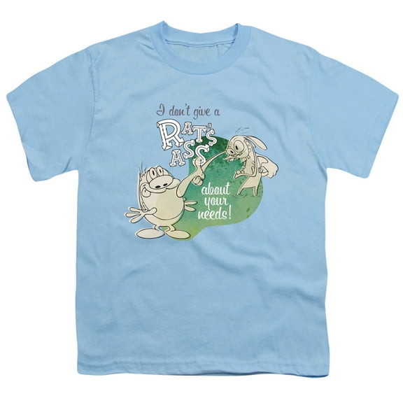 Ren And Stimpy I Don't Care About Your Needs! Unisex Youth T Shirt