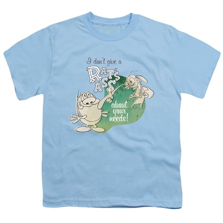 Ren And Stimpy I Don't Care About Your Needs! Unisex Youth T Shirt