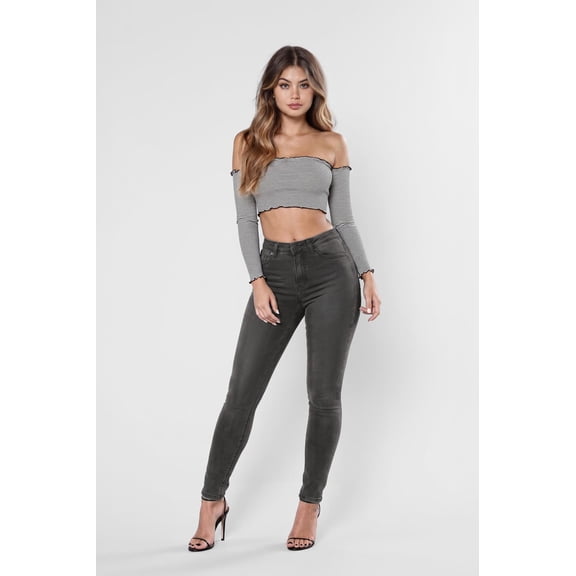 Banny Jeans Women's Skinny Jeans, Gray, Size 29