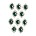 thumbnail image 3 of 10 botones de aleación hechos a mano para coser, decorativos y para bodas. verde, 3 of 9