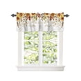 thumbnail image 2 of Kitchen Cafe Valance Curtain for Small Windows,Autumn Sunflower Eucalyptus Leaves Vines Rod Pocket Short Valances Farm Flower Art Window Treatment Panel for Living Room/Bedroom/Bathroom,60x18in, 2 of 9