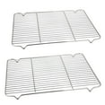 thumbnail image 2 of Baking Rack Cooking Rack 16.6''x11.6 Stainless Steel Wire Drying Roasting Rack Fits Half Sheet Cookie Pans Commercial Quality Oven & Dishwasher（2PCS）, 2 of 7
