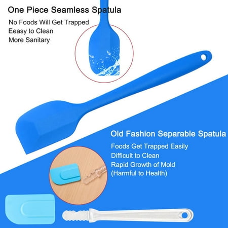 

Gaiseeis 4PCS Heat Resistant Flexible Silicone Spatulas Cake Spatula Baking Scraper Multicolor