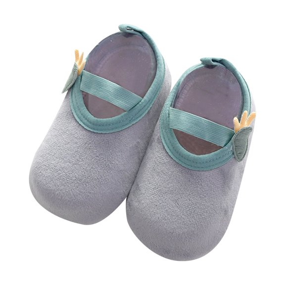 Siilsaa Kids Shoes First-Walking Shoes 1-4 Years Kid Shoes Trainers Soft Sole Non Slip Canvas Breathable Lightweight Slip-on Sneakers Outdoor Grey,6-12 Months