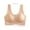 Apricot, variant on Women Padded Wireless Lace Bra Seamless Breathable Soft Brassiere Underwear
