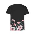 thumbnail image 4 of Tops de Ajuste Suelto para las Mujeres Impreso Manga Corta Suéter Camiseta Cuello Redondo Blusa Casual, Top de Moda para el Uso Diario Y las Salidas, 4 of 7