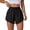 b13-Black, variant on Women's 2 in 1 Butterfly Running Shorts High-Split Athletic Short High Waisted 3" Liner Workout Gym Short with Pockets Size S,Purple