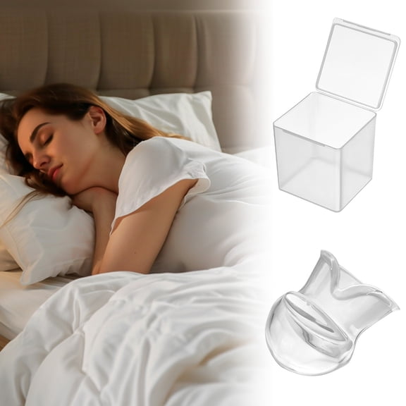 Anti-Snoring Devices, Comfortable Snore Mouthipece Stopper for Men and Women, Snore Tongue Retaining Anti Snoring Devices Stopper