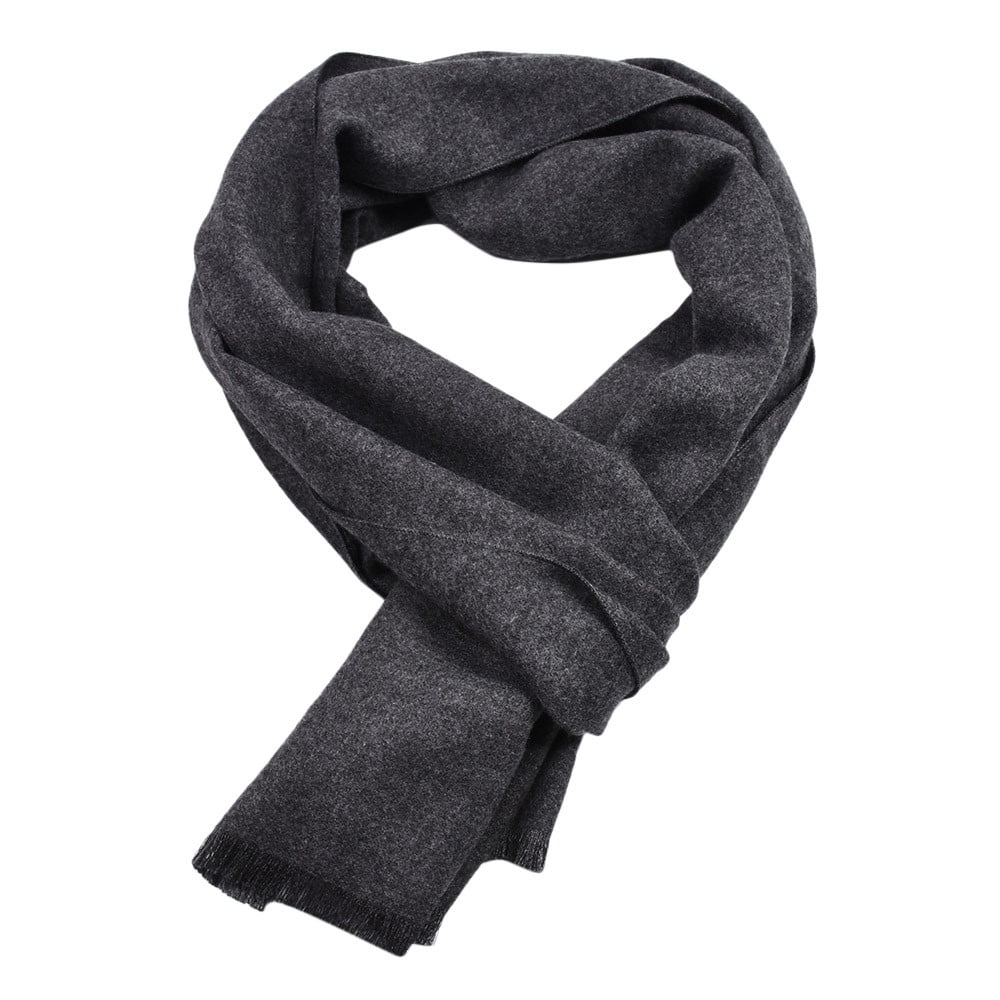 UPAKING New Fashion Mens Winter Warm Solid ColorCashmere Long Soft Popular Neck Scarf 