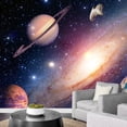 thumbnail image 3 of Idea4wall 4pcs Interstellar Cloud Star Galaxy Stick Wallpaper Removable Wall Murals Large Wall Stickers for Home Decoration, 66"x96", 3 of 5