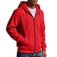 thumbnail image 5 of Hoodie for Man Casual Fashionable Long Sleeved Hooded Pocket Top Long Sleeve Zip Up Hooded Sweatshirts, 5 of 6