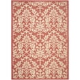 thumbnail image 2 of SAFAVIEH Courtyard Yvette Floral Indoor/Outdoor Area Rug, 8' x 11', Red/Natural, 2 of 10