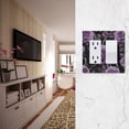 thumbnail image 5 of Yayeee Rocker Switch Wall Plate 1-Gang 4.6"x2.9" Home Decorative Outlet Cover, Black Roses, 5 of 6