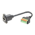 thumbnail image 3 of Cable conector Ethernet con terminal de tornillo 8P8C para placa de conexión UTP de 6,5 mm², adaptador confiable de 8P8C a 8 pines., 3 of 10