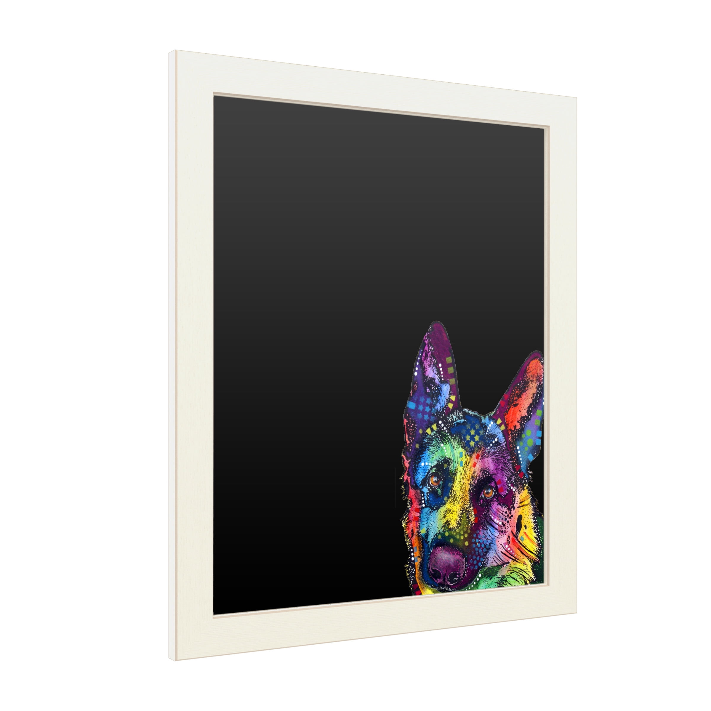 Functional Chalkboard with Printed Artwork - Dean Russo 'German Shepherd' Chalk Board Wall