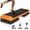 Yellow, variant on AOEIUY 43 inch Aerobic Exercise Step Platform Adjustable Height Stepper Exercise Workout Step Bench with 4 Risers 4" - 6" - 8" Large Fitness Exercise Stair Step for Home Gym Fitness Training