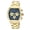Gold Tone and Blue, variant on Roman Genuine Leather Silver Tone & Brown Men's Watch 1292CROL