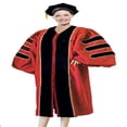 thumbnail image 4 of Doctoral Tam Gown for Adult Professor PhD Graduates Unisex regalia Large (57, Ruby (Black)), 4 of 4