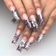 thumbnail image 2 of Press On Nail Glossy Glitters Fake Nail Stick On Nail Cats Eye Acrylic Fake Nail Gel Polishs Glues on Nail 24Pcs 12Sizes, 2 of 4