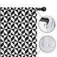 thumbnail image 4 of Blackout Kids Curtains,Black White Geometric Checkered Pattern Childrens Insulated Curtains Set Of 2,Bedroom Essentials,Toddler Room Decor 42"x54", 4 of 5