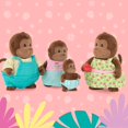 thumbnail image 2 of Li'l Woodzeez – La familia de monos O'Funnigan – Juego de 4 figuras coleccionables de monos posables con libro de cuentos – Figuras de muñecas de juego de simulación – Juguete de regalo para niños a p, 2 of 5
