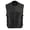Black, variant on Milwaukee Leather Men's Creeper Black Triple Strap Leather Motorcycle Vest - LKM3791 5X-Large