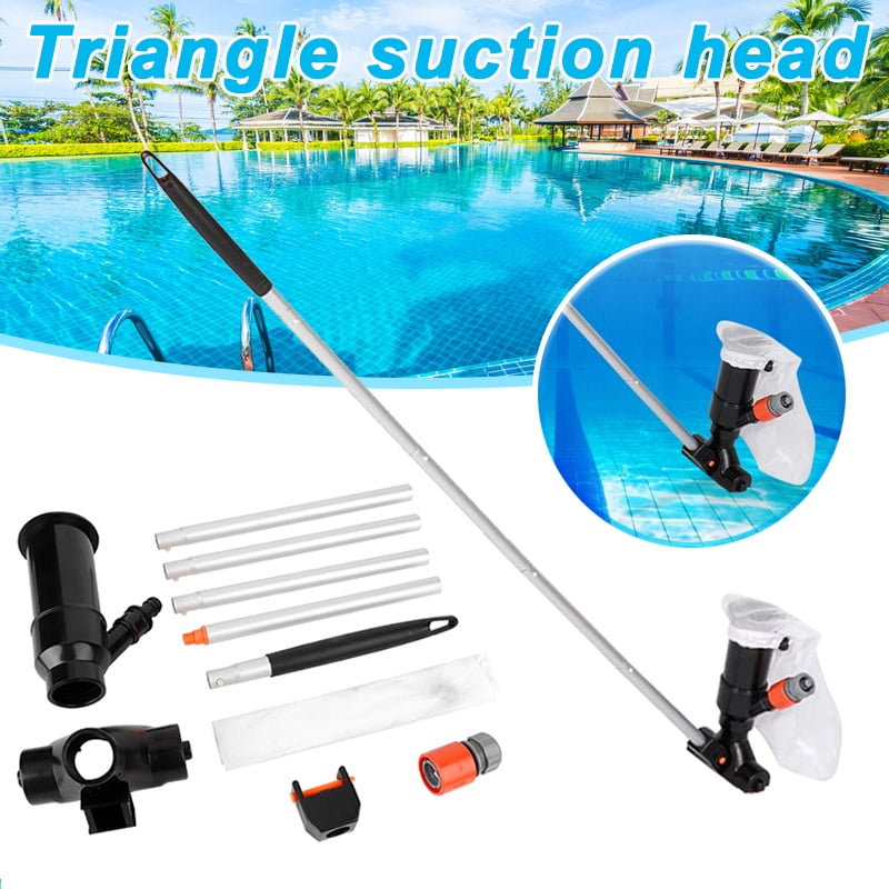 Swimming Pool Jet Vacuum Head with Pole Cleaning Supplies Portable for