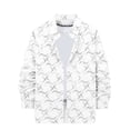 thumbnail image 3 of lcziwo Men's Long Sleeve Shirts Casual Button Down Lapel Work Tops Fashion Geometric Hot Stamping Printed Blouse Muscle Fit Shirt, 3 of 8