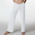 thumbnail image 2 of Yuncity Men's Pajama Pants Solid Color Soft Silky Yoga Clothes Pants Home Pants Xl, 2 of 5