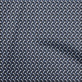 thumbnail image 1 of oneOone Georgette Viscose Black Fabric Geometric Craft Projects Decor Fabric Printed By The Yard 42 Inch Wide, 1 of 5