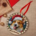 thumbnail image 4 of Icelandic Sheepdog Christmas Dog Ornament, Icelandic Sheepdog Dog Christmas Decor, Icelandic Sheepdog Dog Suncatcher Gift, Xmas Decorations, Dog Gifts, 4 of 4