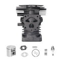 thumbnail image 2 of Cylinder Pistons, Strong Gas Compression High Silicon Aluminum Alloy Replacement Assembly Cylinder Piston Set  For  445 450 450e For Chain Saw, 2 of 8