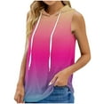 thumbnail image 1 of Womens Printed Round Neck Loose Oversized Sports Hoodie Top, 1 of 3