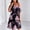 Black, variant on Women's Floral Print Cold-Shoulder Chiffon Mini Dress – Ruffle Sleeve Boho Summer Beach Vacation Sweet Everyday Wear Black,M