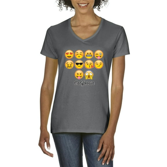 Normal is Boring - Women's T-Shirt V-Neck Short Sleeve, up to Women Size 3XL - Emoji Entourage