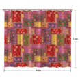 thumbnail image 5 of Pioneer Flower Floral Print Pattern Shower Curtain 84"x72", Bathroom Decorative Shower Curtain Set with 12 Hooks, Waterproof Washable, 5 of 6