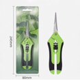 thumbnail image 3 of 2pc Curved Gardening Trimming Scissors Pruner Shear Plant Trimmers Green And Orange, 3 of 9