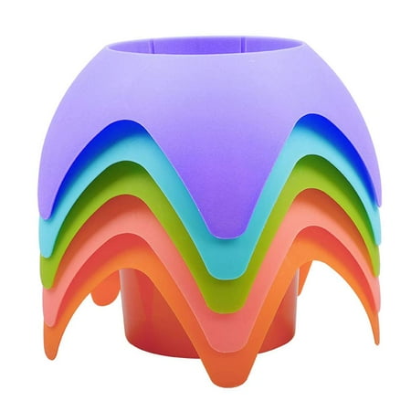 

Beach Vacation Accessories TINGOR Beach Sand Coasters Drink Cup Holders (Multi Color 5 Pack)
