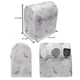 thumbnail image 5 of Hawaiian Lounger Chair Bag, Tropical Pattern Image of Continuous Flamingos and Leaves Art, High Capacity Storage with Handle Container, Lounger Size, White Pastel Purple and Pink, by Ambesonne, 5 of 5