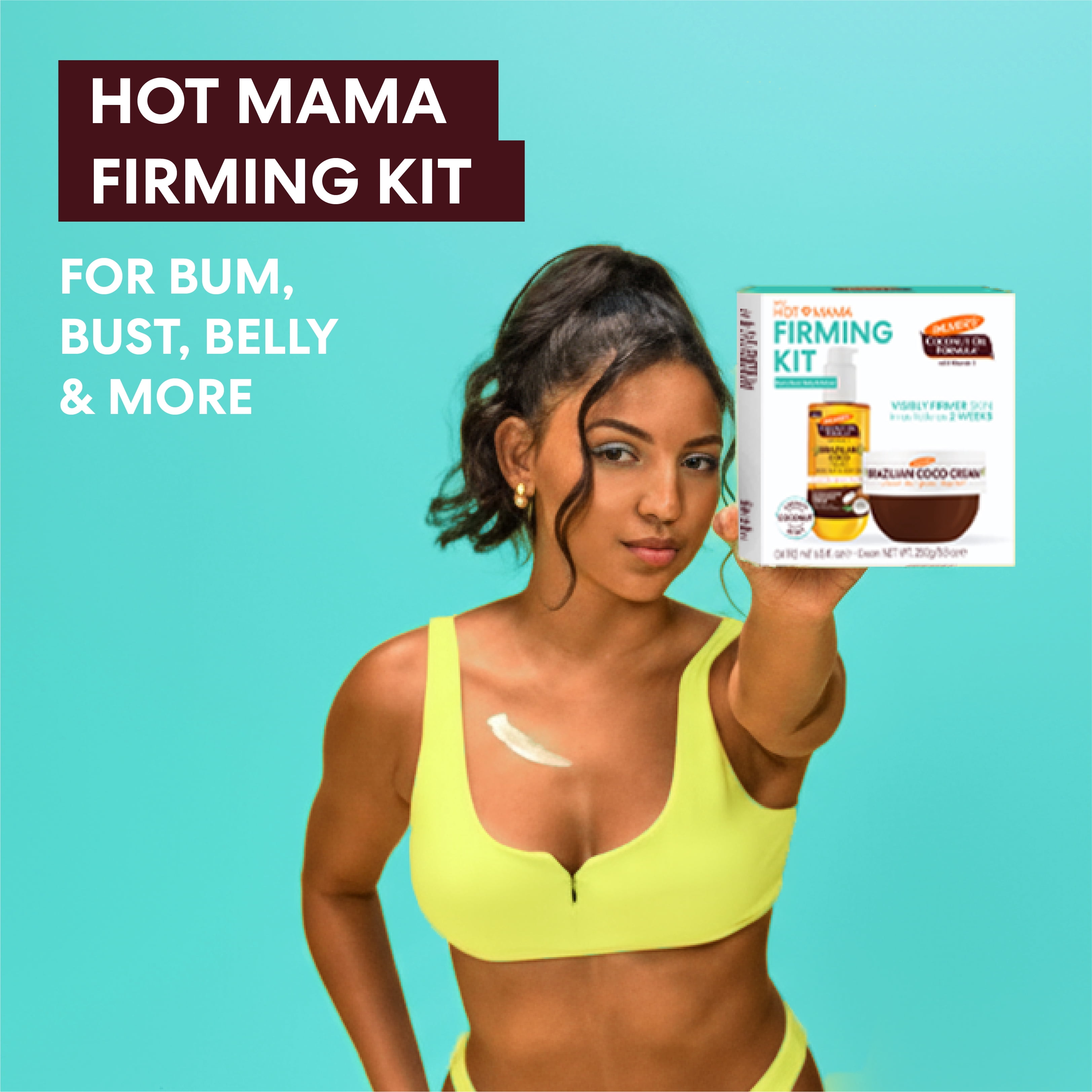 Palmer’s Coconut Oil Formula Hot Mama Skin Firming Kit for Your bum, bust, belly, & more