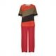 thumbnail image 5 of Puntoco Conjunto de traje de dos piezas con cuello redondo y manga corta estampado de verano para mujer Puntoco Puntoco-2421, 5 of 7