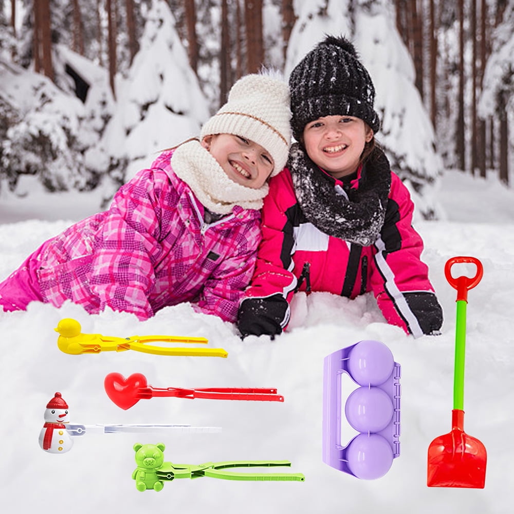 WINTER SNOWBALL MAKER CLIP SAND MOLD TOOL KIDS TOY FIGHT OUTDOOR SPORTS NEW 